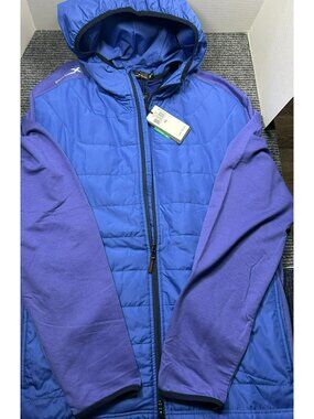 RLX Ralph Lauren Golf Hybrid Full-Zip Hoodie Jacket Blue Large NWT! $268